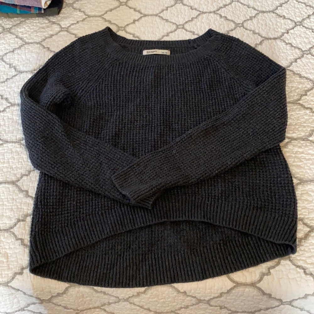 Navy Blue Cropped Old Navy Sweater